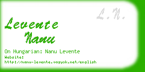 levente nanu business card